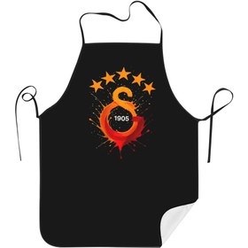 Resim BIIHUDU Galatasaray Önlüğü Şef Kıyafeti, Restoran Baskılı Yemek Servisi, Çağdaş Taban Klassik Desenli Dayanklı Kaliteli Mutfak Eteyi Spor İçin Profesyonel Șefe ve Personel Ürünleri, 1920's Vintage Tarz 