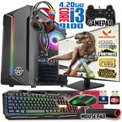 Resim WARBOX Duuk I3 9100 Turbo:4.20ghz 8gb Ram 240gb Ssd 250gb Hdd R7 240-4gb E.kartı 22" Monitör Gaming Pc 