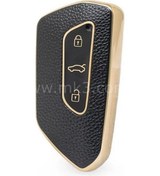 Resim Seat Leon Fr Mk4 Ve Golf 8 Uyumlu Lüx Anahtar Koruma Kılıfı Siyah 