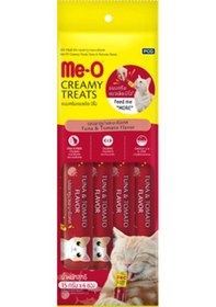 Resim Me-O Creamy Ton Balıklı ve Domatesli Yetişkin Kedi Ödülü 4 x 15 G 