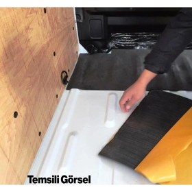 Resim Yapışkanlı Araç Ses Isı Yalıtım Izolasyon Bandı EN:100 cm Kalınlık:5 mm Uzunluk 5 Metre Kauçuk Sünger 