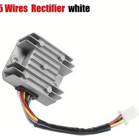 Resim Cloudstore 5 Kablolu Beyaz 12v 150-250cc Gy6 50-150cc Scooter Motosiklet Kaliteli Alüminyum Doğrultucu 