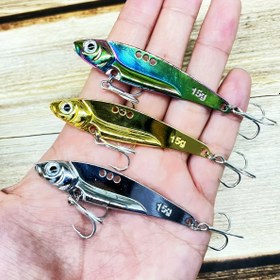 Resim 3 adet Canlı Metal VIB Jig Yem - Gerçekçi Balık Diş Tasarımı ile Çok Renkli Tam Yüzme Katmanı Balıkçılık Yemleri, Tatlı ve Tuzlu Su Balıkçılığı için Dayanıklı Metal Yapı, Balıkçılık Yemleri ve Yemler, Canlı Yem Tasarımı, Metalik Kaplama 