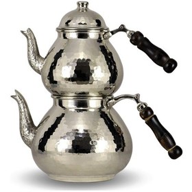Resim Damla Nikel Kaplama Dövme Bakır Çaydanlık Bakır 