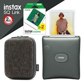 Resim Fujifilm Instax SQ Link Yeşil Ex D Akıllı Telefon Yazıcısı Ve Hediye Seti 4 