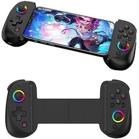 Resim Bsp D8 Pro Rgb Telefon Tablet P3 P4 Android Ios İçin Bluetooth 5.2 Joystick Gamepad Siyah 