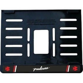 Resim Gear5 Plastik Plakalık Beyaz 2 - Bajaj Pulsar 15x24 Siyah 