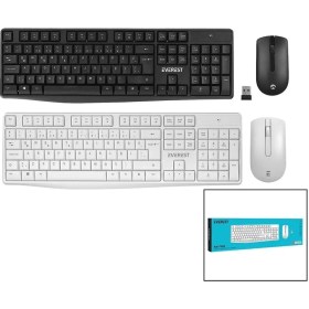 Resim Everest KM-7500 Kablosuz Multimedia Klavye - Mouse Seti Q Kalvye (5047) 