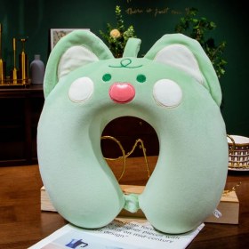 Resim Jump Rabbit Karikatür Hafızalı Köpük U Şeklinde Boyun Yastığı (Yurt Dışından) 