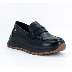 Resim Mammamia D25ka-3815 Siyah Faber Hakiki Deri Bağcıksız Kadın Günlük Casual Ayakkabı Siyah 