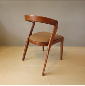 Resim Bangkok Ahşap Yemek Sandalyesi Değiştirilebilir Renk Ve Kumaş Açık Ceviz 