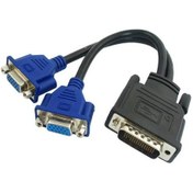 Resim Dms-59 DMS59 59 Pin DVI DVI 2x VGA Dms 59 Pin DVI VGA Çevirici 60 Pin DVI VGA Çevirici 