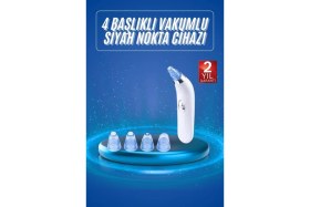 Resim Vakumlu Siyah Nokta ve Yüz Temizleme Cihazı 4 Başlıklı 