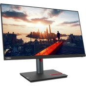 Resim Lenovo Thinkvision P24H-30, 23.8" Qhd (2560X1440) IPS Monitör, 63B3GAT6TK Pivot, Yükseklik Ayarlı Ayak, USB Type-C, RJ45 Ethernet Hub 