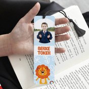 Resim Çocuğa Karne Hediyesi Aslan Desenli Kitap Ayracı 