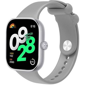 Resim Goocamp Xiaomi Redmi Watch 4 Clo- Krd-109 Silikon Kordon-gri 