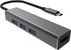 Resim Type-C To Usb 3.0-3 Hdmi Çevirici Dh318 Vcom