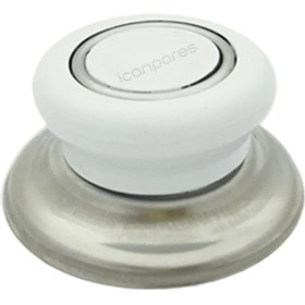 Resim İcanpares Tencere Kapak Tepesi Tava Sahan Kapağı Kulbu ve Tepesi Seti (3 Parça) Beyaz 