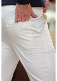 Resim Madmext Beyaz Relaxed Erkek Pantolon 6510 