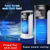 Resim 3’ü 1 Arada Taşınabilir Klima Nemlendirici Aroma Lambası Fan, USB Soğutucu AC, Ofis ve Ev Kullanımı İçin Temel Serinletme Cihazı, USB Portatif Klima, USB Fan 