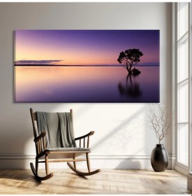 Resim Mor Sükunet Kanvas Tablo 