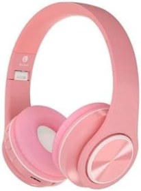 Resim Teknosepetim Kablosuz Bluetooth Kulaklık Wireless Renkli Pembe Kulaklık Kız Çocuk Genç Kulaklığı 