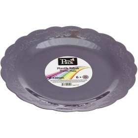 Resim Genel Markalar Propack Kristal Tabak Mor 6'lı 23 Cm 3 ADET 