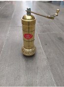 Resim ORİJİNAL PİRİNÇ KAHVE - KARABİBER DEĞİRMENİ & ÖĞÜTÜCÜ 16CM 
