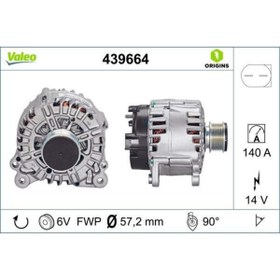 Resim Valeo Alternator 12v 140a Golf Vı 2,0tdı / Fabıa 1,6tdı Octavıa 1,6 / 2,0tdı 