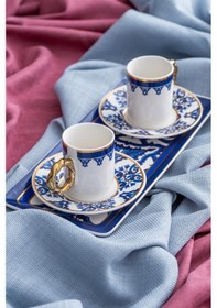 Resim Acar Francesca 2 Kişilik Porselen Kahve Fincanı Takımı - 90 Ml Renkli 