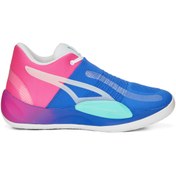 Resim Puma Rise Nitro Fadeaway Erkek Mavi Basketbol Ayakkabısı 37827801 