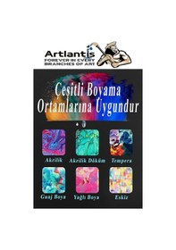 Resim Siyah Tuval 10x10 15x15 20x20 Cm 6 Adet Astarlı Kare Tuval Resim Tuvali Siyah Tual Akrilik Yağlı Boya İçin İdeal 