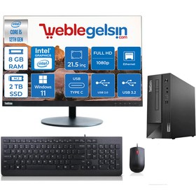 Resim Lenovo Thınkcentre Neo 50S Sff Intel Core I5 12400 8GB 2TB M.2 Nvme SSD 21.5''monitör Windows 11 Pro Masaüstü Bilgisiyar SFFM11T00014TX36 