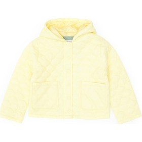 Resim U.S. Polo Assn. Kız Çocuk Sarı Kapitone Kapüşonlu Şişme Mont 50313157-VR044 