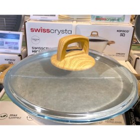 Resim Arcak2 Karaca Granit Çelik 22 cm Pyrex Cam ve Ahşap Kulp 