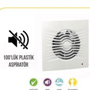Resim ISKO Banyo Tuvalet Aspiratörü 100'lük Havalandırma Fanı Süper Sessiz 