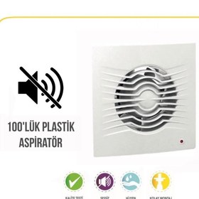 Resim ISKO Banyo Tuvalet Aspiratörü 100'lük Havalandırma Fanı Süper Sessiz 