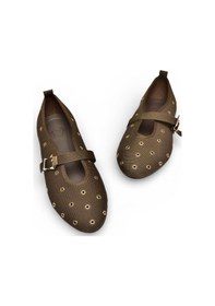 Resim Fox Shoes Y820410104 Kahverengi Triko Kumaş Kadın Babet Kahverengi 