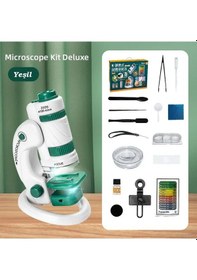 Resim Techtic Dijital Mikroskop Seti 60-180x Büyütme El Mini Eğitici 