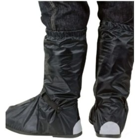 Resim Motosiklet Lüx Kalın Bot Ayakkabı Yağmurluğu Kılıfı Su Geçirmez 