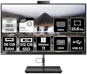 Resim LENOVO THİNKCENTRE NEO 30A i5 1240P 36GB RAM 512GB SSD 23.8" FHD W11H ALL IN ONE PC 12B0002CTX 