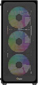 Resim Gamma C50 Siyah ARGB Tempered Glass Gamma P650 650W 80+ White USB 3.0 mATX Mini Tower Kasa 