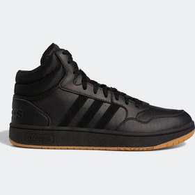 Resim GY4745-E adidas Hoops 3.0 Mıd Erkek Spor Ayakkabı Siyah 