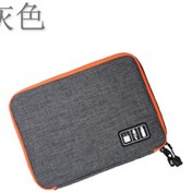 Resim Neevoyu Büyük Boy Gri Dijital Aksesuar Depolama Çantası - İpad Uyumlu, Telefon, Data Kablosu, Ssd, Usb, Sd Kart İçin Dayanıklı Ve Hafif 28x20x3.5cm 
