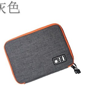 Resim Neevoyu Büyük Boy Gri Dijital Aksesuar Depolama Çantası - İpad Uyumlu, Telefon, Data Kablosu, Ssd, Usb, Sd Kart İçin Dayanıklı Ve Hafif 28x20x3.5cm 