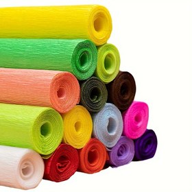 Resim 1 Rulo Kalın Buruşuk Kağıt, Taze Çiçek Düğün ve Parti El Yapımı Buket Malzemeleri, Oda Dekoru 