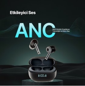 Resim Ttec AirBeat Pro ANC LCD Gerçek Kablosuz TWS Bluetooth Kulaklık- 2KM159 