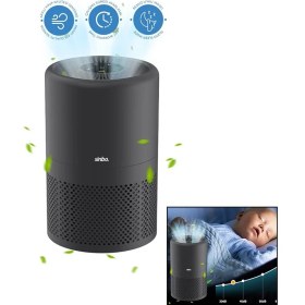 Resim Go İthalat Gri Hava Temizleme Cihazı Otomatik Fan 3 Kademe Filtreleme LED Aydınlatma Sessiz Uyku Mod SAP-5507 (5250) 