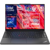 Resim Lenovo ThinkPad E16 G2 Ultra 7 155H 32GB 512GB SSD 16'' WUXGA Fdos Dizüstü Bilgisayar 21MA008XTX 002 