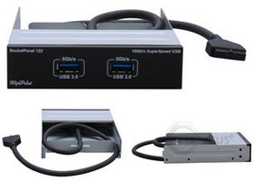Resim HIGHPOINT RP122 RocketPanel USB 3.0 Ön Panel 3.5 Yuva USB 3.0 ürünler 